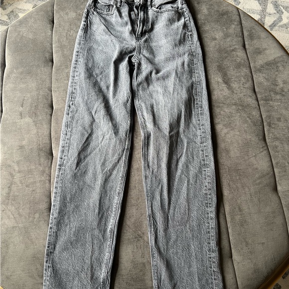 American Eagle Black Acid Wash Jeans - Picture 5 of 5